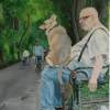 3 - Oil On Canvas Paintings - By Thorsten F, Pointillism Painting Artist