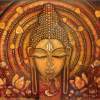 Buddha 3 - Oil On Canvas Paintings - By Chelian Chelian, Abstract Painting Artist