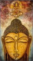 Buddha 6 - Oil On Canvas Paintings - By Chelian Chelian, Abstract Painting Artist
