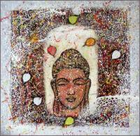 Buddha 10 - Oil On Canvas Paintings - By Chelian Chelian, Abstract Painting Artist