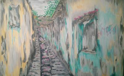 Life - Ha Noi Corner - Oil On Canvas