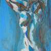 Blue - Pastel Paintings - By Ivenka Salinas, Expresionism Painting Artist