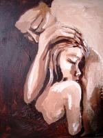 Embraces I - Acrylic Paintings - By Ivenka Salinas, Expresionism Painting Artist