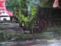 Twilight House Of Pleasure And Pain - Acrylic Paintings - By Timothy Wilkie, Landscape Painting Artist