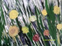 Blooms - Acrylic Paintings - By Timothy Wilkie, Impressionism Painting Artist