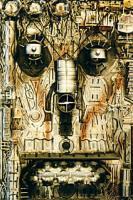 Visionary Outsider Art Brut Ra - Cyborg - Man And Technology - Merging Painting And Sculpture