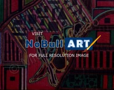 Visionary Outsider Art Brut Ra - Even The Sunmaid Needs Her Rest - Oil  Water Based Paint And Mar