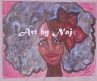 Fun Fro - Acrylic Paintings - By Janice Frierson, Afrocentric Painting Artist
