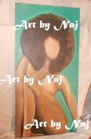 60S Goddess - Acrylic Paintings - By Janice Frierson, Afrocentric Painting Artist