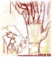 Nightly Occurances - Pencil On Paper Drawings - By Ashleigh Fedo, Surreal Drawing Artist