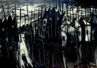 In Love In A Ugly Place - Acrylics And Pastels Paintings - By Glenn Brady, Australian Painting Artist