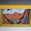 Mustang Convertible - Ceramics Coke Boxes Found Art Ceramics - By Stephen Hearne, Coke Box Murals Ceramic Artist