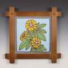 Wood Rose - Ceramics Wood Ceramics - By Stephen Hearne, Framed Art Tiles Ceramic Artist