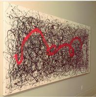 Pollocks Secrets - Oil On Canvas Paintings - By Antonno Villa Sifuentes, Modern Painting Artist