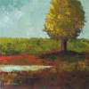 Small Works - Tree Next To A Pond - Abstract Representational