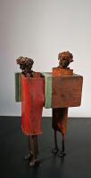 Lovex - Mixed Media Sculptures - By Johan P Jonsson, Expressionism Sculpture Artist