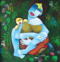 Mother - Acrylic On Canvas Paintings - By Priya Pariyani, Figurative Painting Artist
