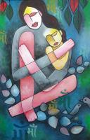 Mother - Acrylic On Canvas Paintings - By Priya Pariyani, Figurative Painting Artist