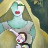 Mother - Acrylic On Canvas Paintings - By Priya Pariyani, Figurative Painting Artist