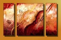 Modern Abstract Music - Fall Music Fest - Oil  Acrylic On Canvas