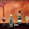 Wine Tasting - Oil  Acrylic On Canvas Paintings - By Peggy Garr, Modern Abstract Contemporary Painting Artist