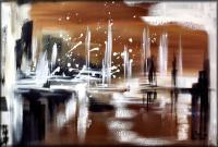 Modern Abstract Art - Mirage - Oil  Acrylic On Canvas