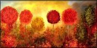Flourishing Forest 2 - Oil  Acrylic On Canvas Paintings - By Peggy Garr, Modern Abstract Contemporary Painting Artist