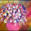 Alluring Arrangement - Oil  Acrylic On Canvas Paintings - By Peggy Garr, Modern Abstract Contemporary Painting Artist