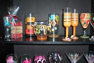 Hand-Painted Glassware - Hand-Painted Glassware - Acrylic Glass Paint