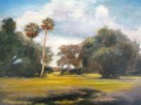 Landscape - Sunny Palms - Oil