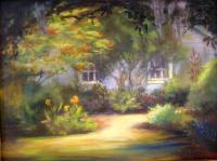 Landscape - Butterfly Garden - Oil