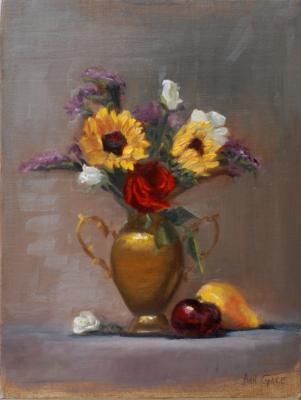 Still Life - Sunflowers - Oil