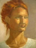 Hillary 2 - Oil Paintings - By Ann Holstein, Impressionism Painting Artist