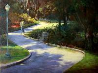 Landscape - Stroll In The Park - Oil