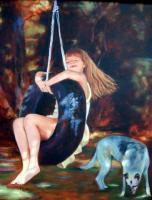 Havens Swing - Oil Paintings - By Ann Holstein, Studio Work Painting Artist