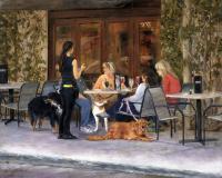 3 Dog Day - Oil Paintings - By Ann Holstein, Plein Air - Studio Painting Artist