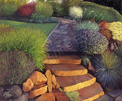 Landscapes Floral - Late Afternoon - Oil On Canvas