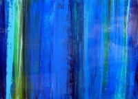 Blue Tundra - Acrylic Paintings - By Richard And Kim Bouchard, Abstract Painting Artist
