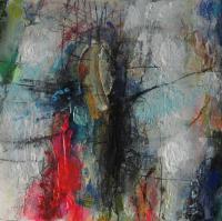 Untitled 3 - Mixed Media Paintings - By Richard And Kim Bouchard, Abstract Painting Artist