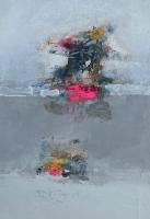 Drifting - Mixed Media Paintings - By Richard And Kim Bouchard, Abstract Painting Artist