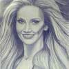 Delta Goodrem - Pencil Drawings - By Iryna Ivanova, Realism Drawing Artist