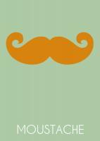 Moustache 1 - Digital Printmaking - By Lasse Orling, Art Posters Printmaking Artist