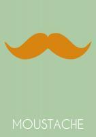 Moustache 3 - Digital Printmaking - By Lasse Orling, Art Posters Printmaking Artist