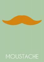 Moustache 2 - Digital Printmaking - By Lasse Orling, Art Posters Printmaking Artist