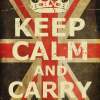 Keep Calm And Carry On Uk Flag - Digital Printmaking - By Lasse Orling, Art Posters Printmaking Artist