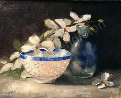 Still Life - Rice Grain Porcelain Bowl - Oil