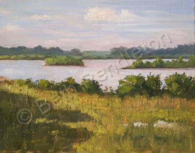 Landscape - Spruce Creek Morning - Oil