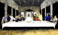 The Lords Supper - Mixed Medium Paintings - By Lee Mccormick, Classical Painting Artist