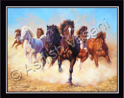 Horses Painting - Horses - Canvas