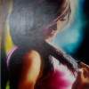 Second Lady - Canvas Paintings - By Ashish Vasani, Oil On Canvas Painting Artist